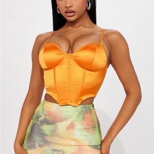 New with Tag! Vibrant Orange Crop Top